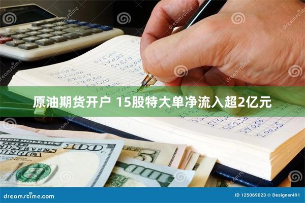 原油期货开户 15股特大单净流入超2亿元