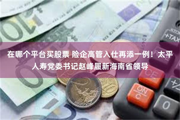 在哪个平台买股票 险企高管入仕再添一例!太平人寿党委书记赵峰履新海南省领导